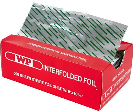 Stripped Foil Pop Up Sheets (Different Colors), 9" x 10.75" Sheets, 500 Sheets/Box