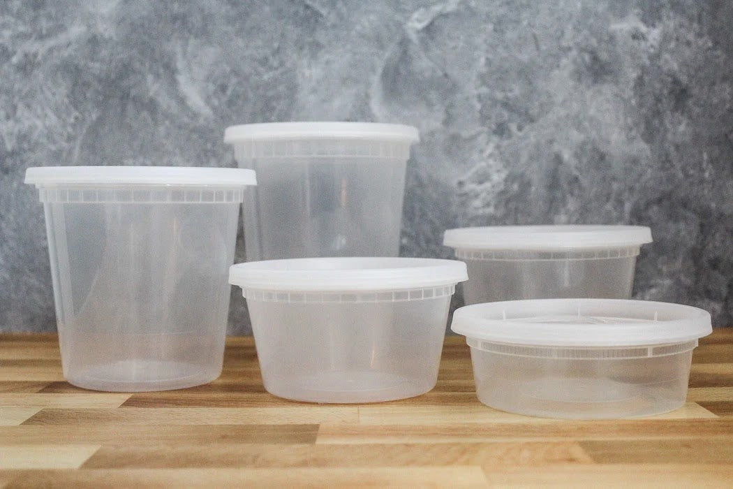 Deli Containers Heavy Duty with Lid, 240 sets/Case