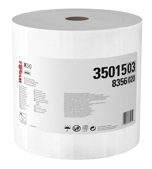 Wypall X50 #35015 Wiper, White 1100 Sheets - 1 Roll