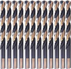 ⅛” Jobber Drill Bit, Gold/Black Finish - 12 /Box