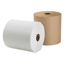 Paper Towel Roll, Kraft and White