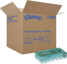 Kleenex Facial Tissue 2 Ply, White, 36 Boxes x 100 Sheets /Case