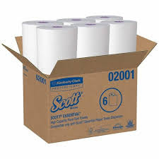 Scott 02001 Paper Towel Roll, White -6Rolls/Case