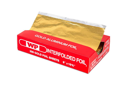 Gold Aluminum Foil Pop Up Sheets, 9 x 10.75 inch, 200 Sheets/Box