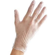 Vinyl Disposable Gloves, Clear - 100 /Box