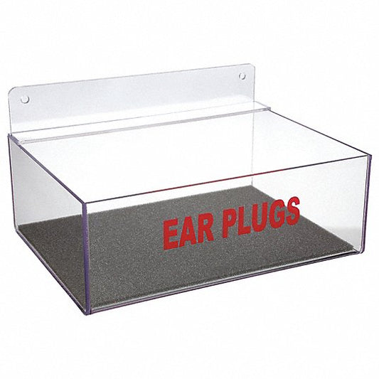 Ear Plugs Dispenser, Clear Acrylic - 1 Each