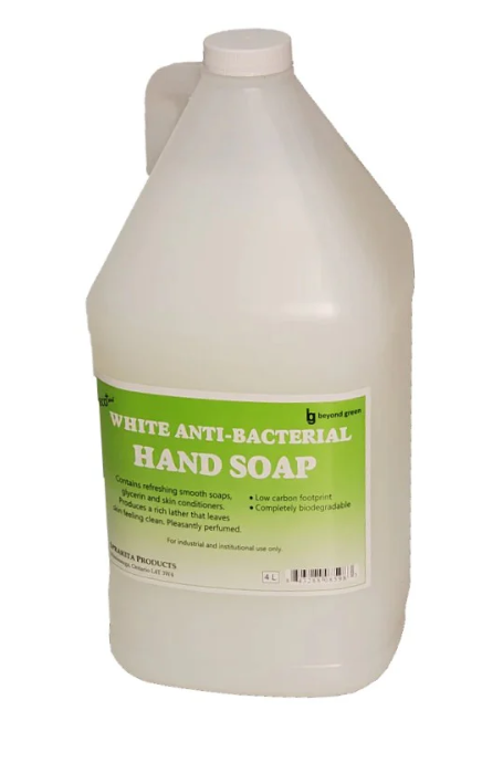 Anti-Bacterial White Liquid Hand Soap 4 x 4 Litre Bottles