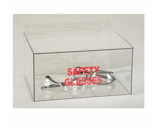 Safety Glasses Dispenser, Clear Acrylic - 1 Each