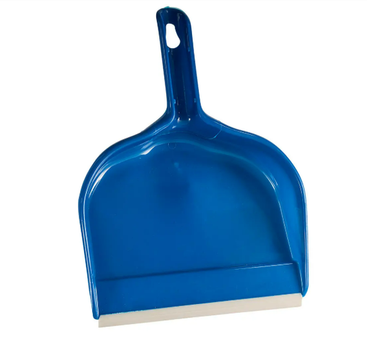 9" Clip on Dust Pan Medium, Blue- 1 Each