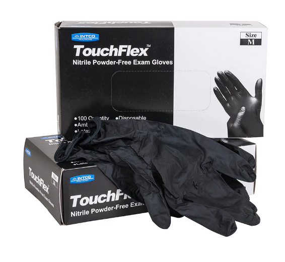 Black Nitrile Disposable Glove 5 mil Powder-Free - 100 / Box